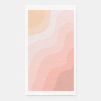Simple Boho Ombre Watercolor Guest Paper Towel Napkin