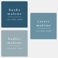 Simple Boho Rainbow Kids Waterproof Name Labels