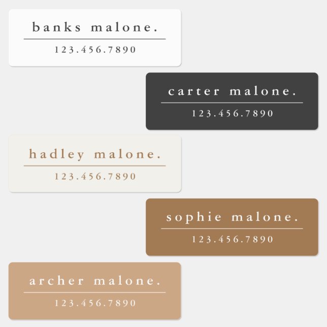 Simple Boho Rainbow Waterproof Name (Group)