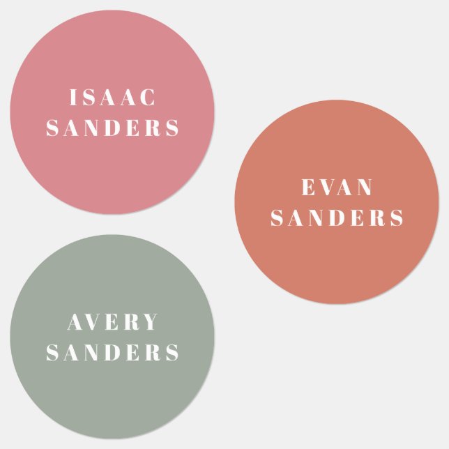 Simple Boho Rainbow Waterproof Name (Group)