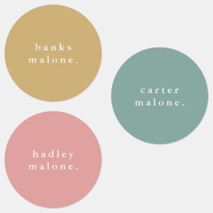 Simple Boho Rainbow Waterproof Name