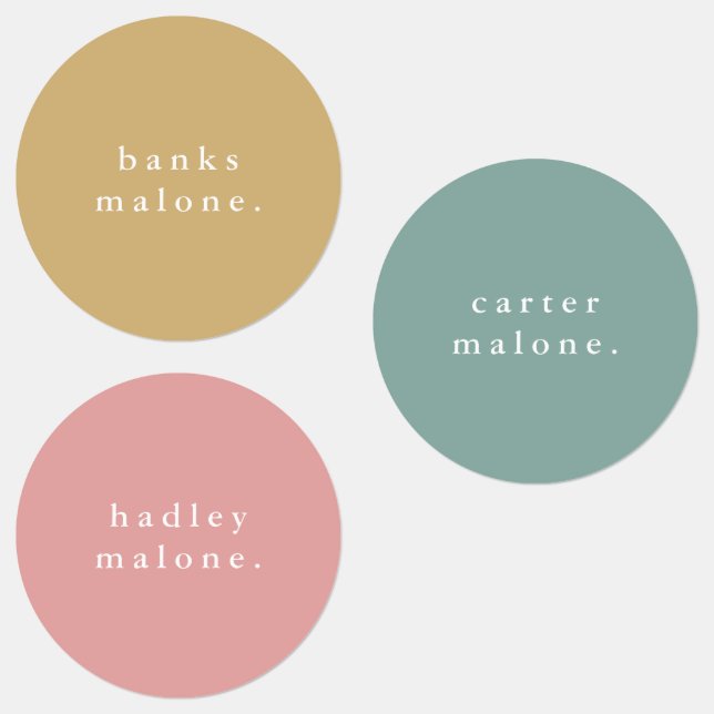 Simple Boho Rainbow Waterproof Name (Group)