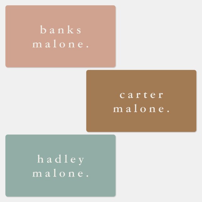 Simple Boho Rainbow Waterproof Name (Group)