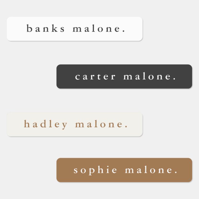 Simple Boho Rainbow Waterproof Name (Group)