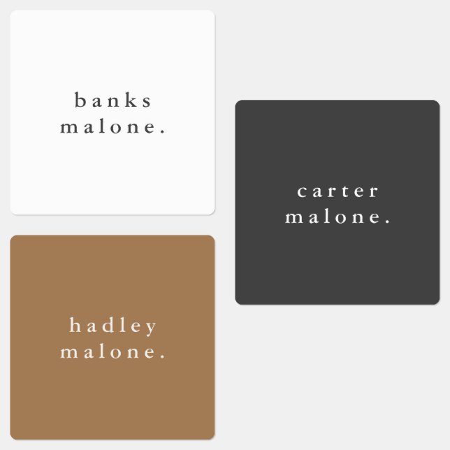 Simple Boho Rainbow Waterproof Name (Group)