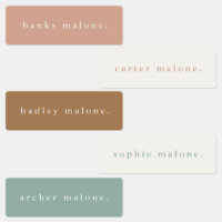 Simple Boho Rainbow Waterproof Name Labels