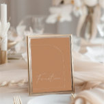 Simple Boho Table Fourteen Wedding Table Number<br><div class="desc">Designed to coordinate with for the «Arches Minimalist» Wedding Invitation Collection. To change details,  click «Details». To move the text or change the size,  font,  or colour,  click «Edit using Design Tool». View the collection link on this page to see all of the matching items in this beautiful design.</div>