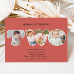 Simple boho terracotta 3 photos 2nd birthday invitation<br><div class="desc">Celebrate your little one's 2nd birthday with our adorable elegant simple and minimalist party invitation! Featuring a 3 photos in the two text,  boho terracotta this invite is perfect for a wild and fun celebration with friends and family.</div>