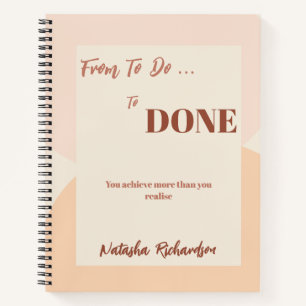 Simple Boho To Do List Notebook