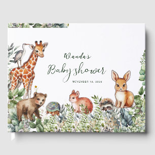 Simple Boho Woodland Baby Shower Guest Book