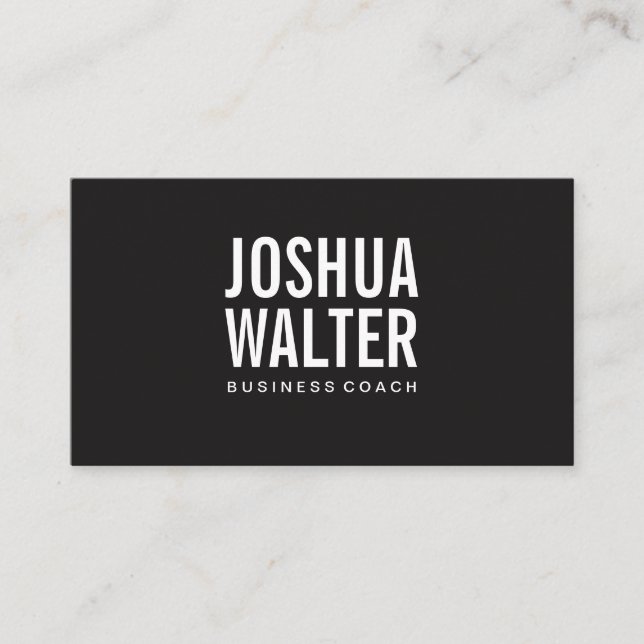 Simple Bold Business Card (Front)