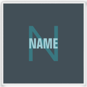 Simple Bold Customizable Monogrammed Name 
