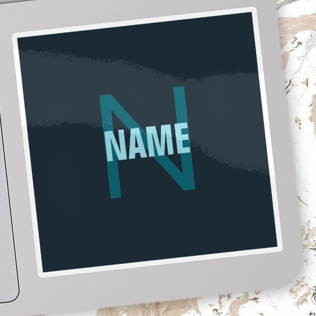 Simple Bold Customizable Monogrammed Name  (Creator Uploaded)