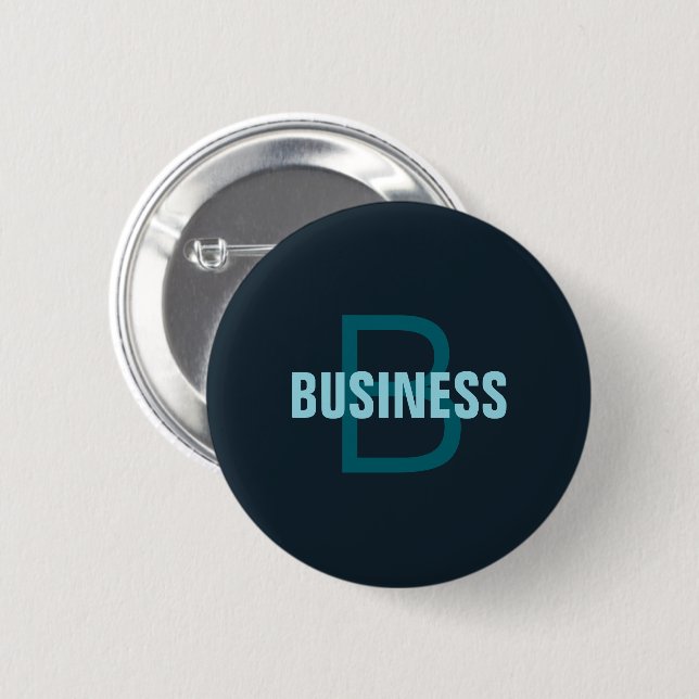Simple Bold Customizable Monogrammed Name  2 Inch Round Button (Front & Back)