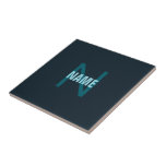 Simple Bold Customizable Monogrammed Name  Tile<br><div class="desc">Customizable name monogram,  edit as you like.</div>