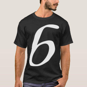 Simple Bold Large White Italic Script Lower Case b T-Shirt