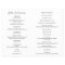 Simple Bold Modern Catholic Wedding Program