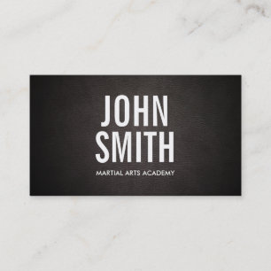 Simple Bold Text Martial Arts Business Card