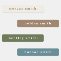 Simple Bold Type Waterproof Name