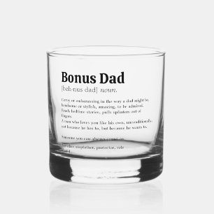 Simple Bonus Dad Definition Whiskey Glass