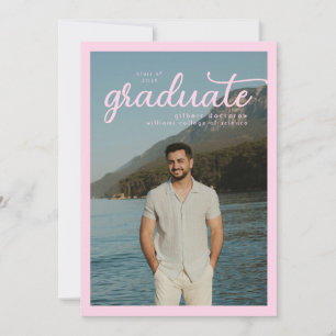 simple bordered portrait bold minimalistic announcement