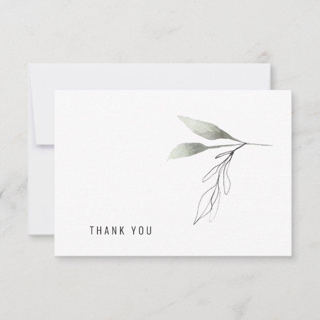 Simple Botanical Custom Thank You (Front)