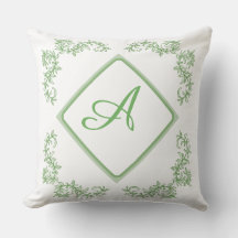 Simple Botanical Motif Accent Throw Pillow