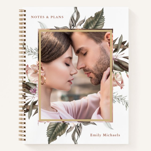 Simple Botanical Notes and Plans Photo Notebook (Front)