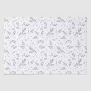Simple Botanical Pattern Elegant Boho Grass Tissue Paper