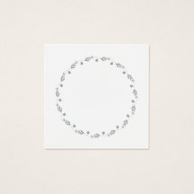 Simple botanical wreath of flowers in a monochrome