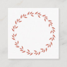 Simple botanical wreath of plants