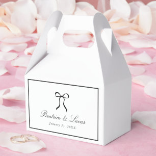 Simple Bow Classic Wedding Favor Box