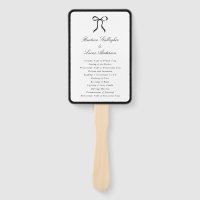 Simple Bow Classic Wedding Program