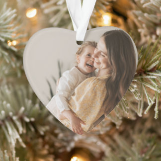 Simple Brand Promotion Acrylic Heart Ornament