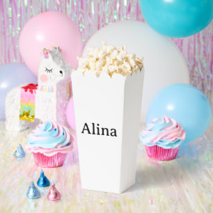Simple Brand Promotion Popcorn 3.75"x3.5"x7.5" Favor Box