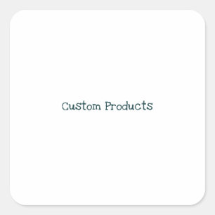 Simple Brand Promotion Square Sticker