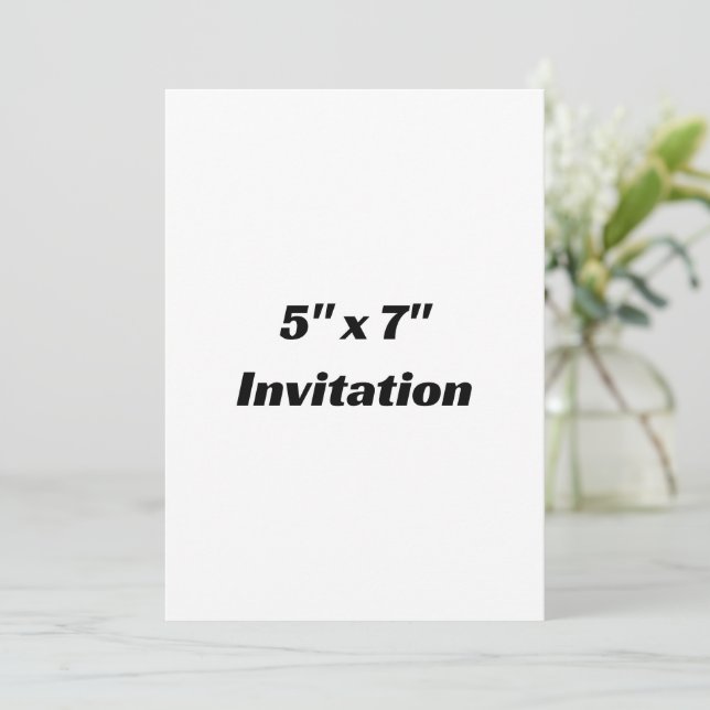 Simple Brand Promotion Squared 5" x 7"  Invitation (Standing Front)