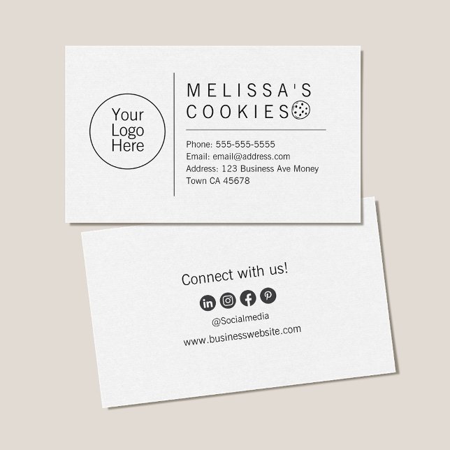 Simple Brand Ready Bakery Business Card (Creator Uploaded)