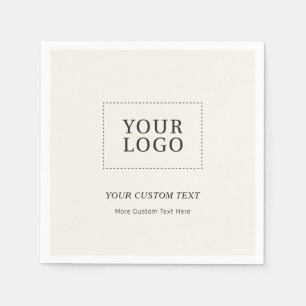 Simple Branded Custom Business Logo Promotional Napkin