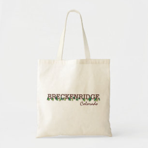 Simple Breckenridge Colorado souvenir tree bag
