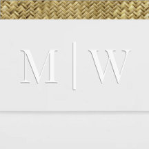 Simple Bride Groom Wedding 2 Initial Monogram VS
