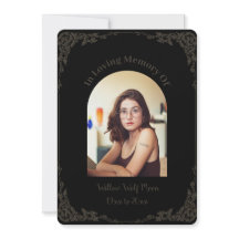 Simple Brown and Black Pagan Funeral 