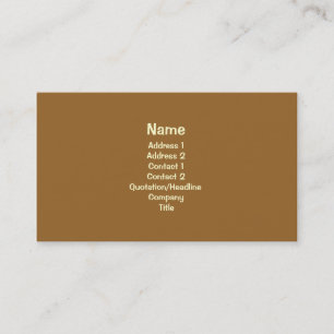 Simple Brown Business Card