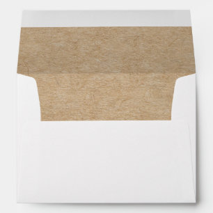 Simple Brown Paper Craft Return Address Envelope