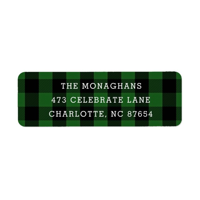 Simple Buffalo Plaid | Green | (Front)
