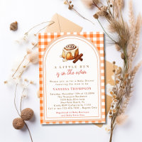 Simple Bun In The Oven Cinnamon Roll Baby Shower