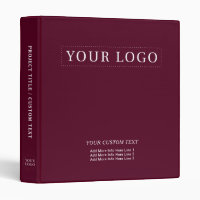 Simple Burgundy Red Business Logo Promotion