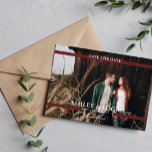 Simple Burgundy Wedding Save the Date<br><div class="desc">Simple Modern Wedding Save the Date personalized photo cards. For more advanced customization of this design,  please click the "Customize" button! Matching items and more colour options are also available by request.</div>