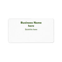 simple business add your name text q r code