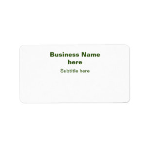 simple business add your name text q r code label